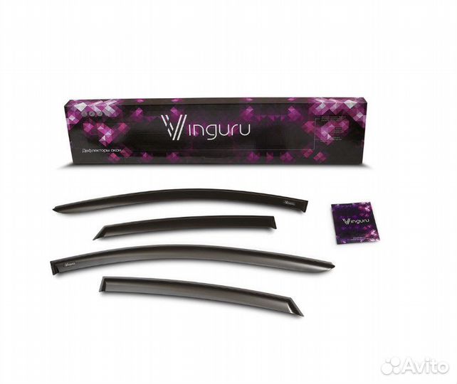 Дефлекторы окон Vinguru Volvo S80 I 1998-2006