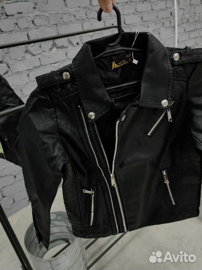 Кожаная косуха детская