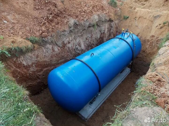 Газгольдер с установкой