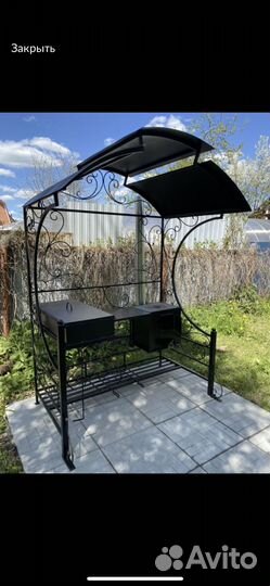Беседка с мангалом
