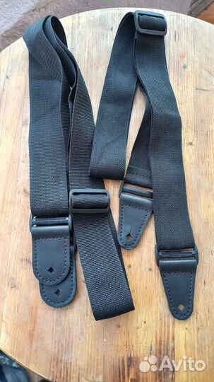 Ремень для бас гитары кожа нат