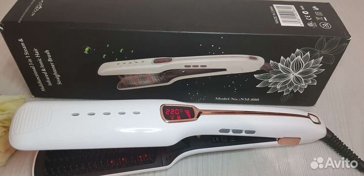 Паровой выпрямитель для волос, утюжок