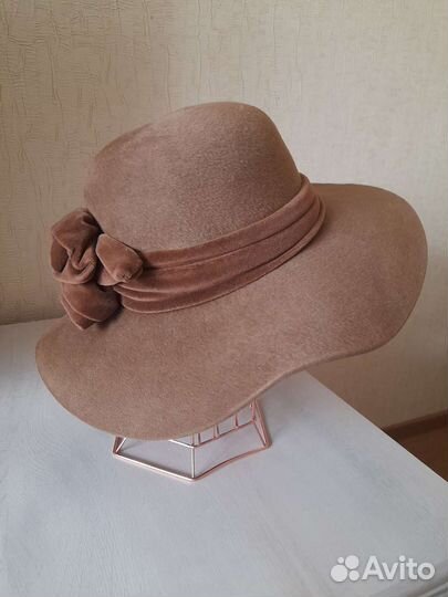 Шляпки велюр женская