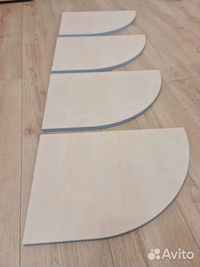 4 мебельные полки 45,5х30см лдсп