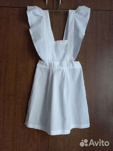 Белый школьный фартук