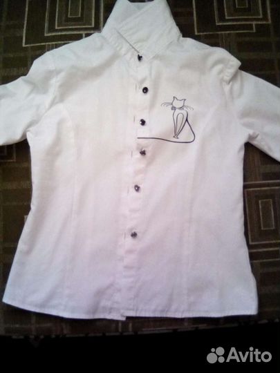 Блузка школьная 128