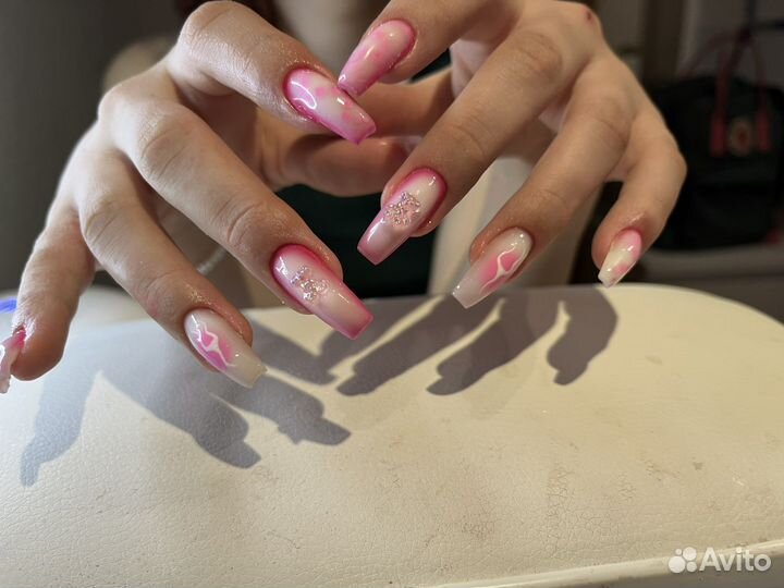 Маникюр на дому, наращивание