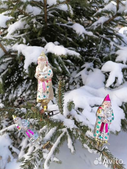 Елочные игрушки СССР на прищепке