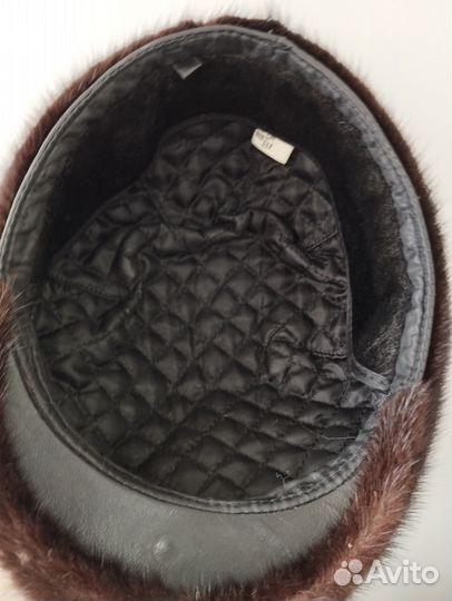 Норковая мужская шапка