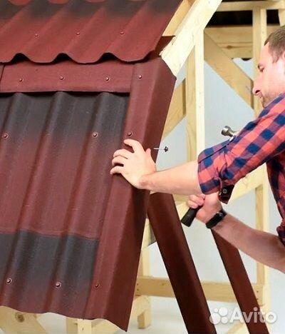 Доборные для ондулина щипец конек