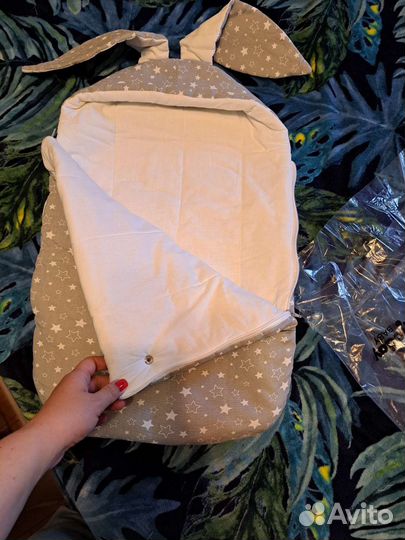 Конверт на выписку с ушками Зайка