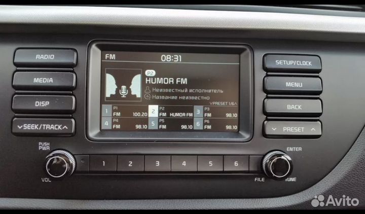 Штатная магнитола Kio Rio