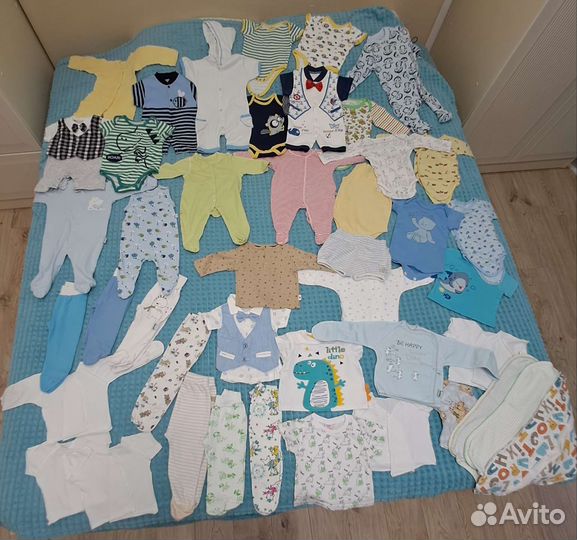 Вещи для мальчика с рождения до 6 месяцев