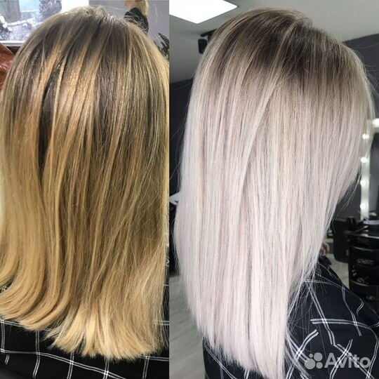 Окрашивание стрижки холодное восстановление