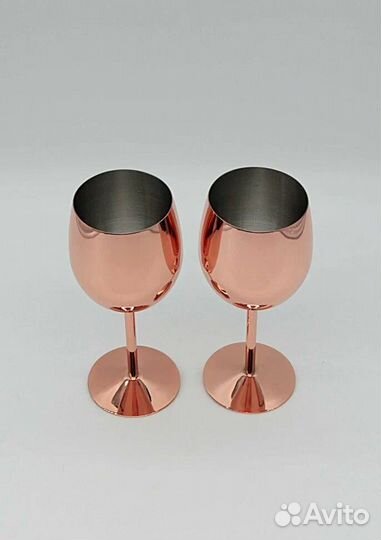 Бокалы из металла для вина, 500мл/4цвета