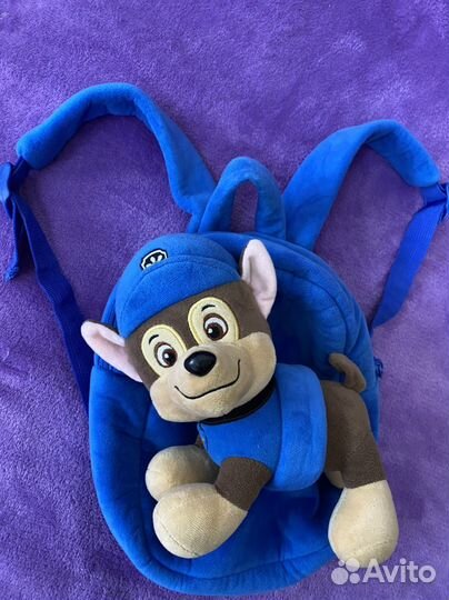 Рюкзак Щенячий патруль с игрушкой