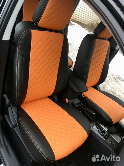 Чехлы экокожа Ромб на Mitsubishi ASX Автопилот