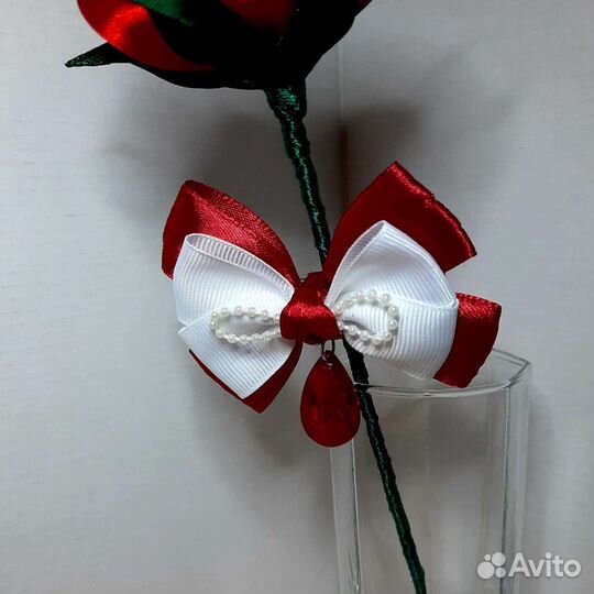 Заколки бантики. Ручная работа