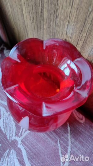 Ваза цветное стекло СССР