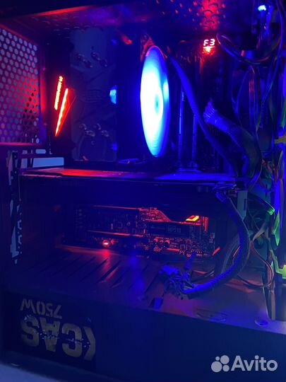 Игровой компьютер ryzen 5 5600, gtx 1080