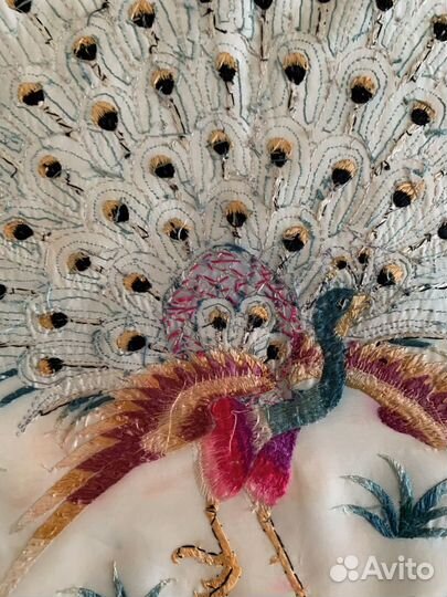 Вышивка шелком по шелку. Китай. Сучжоу. 1946 г