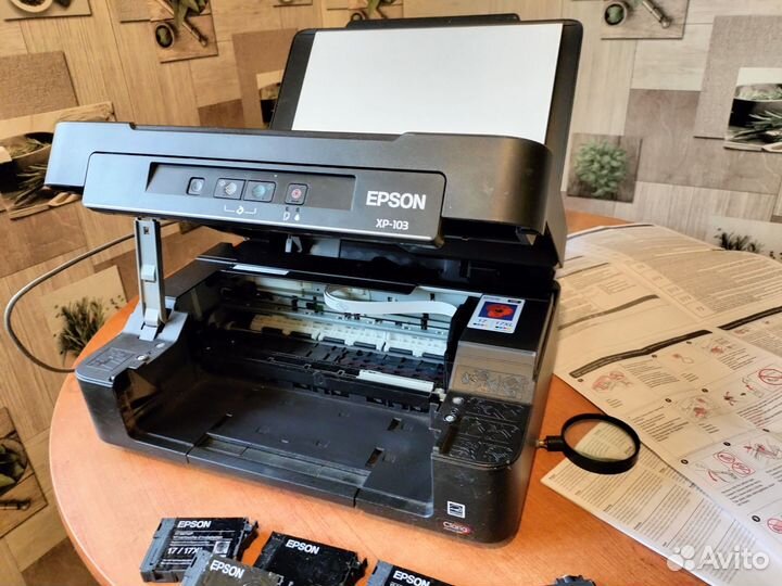 Принтер Epson-103 с картриджами