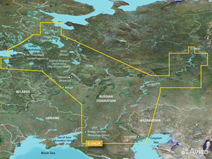 Карта глубин Garmin hxeu062R BlueChart G3 Россия