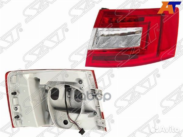 Фонарь задний skoda octavia 13-17 RH диодный st