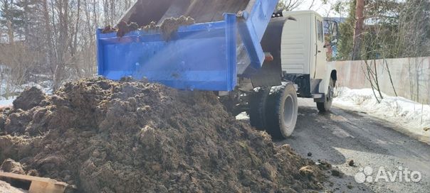 Навоз коровий на соломе