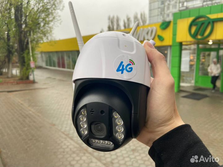 Камера видеонаблюдения уличная с симкартой 4G