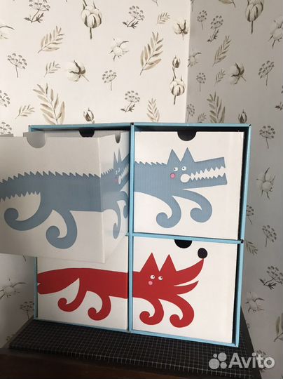 Короб IKEA с 4 ящиками