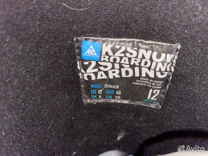 Сноубордические ботинки K2 Domain