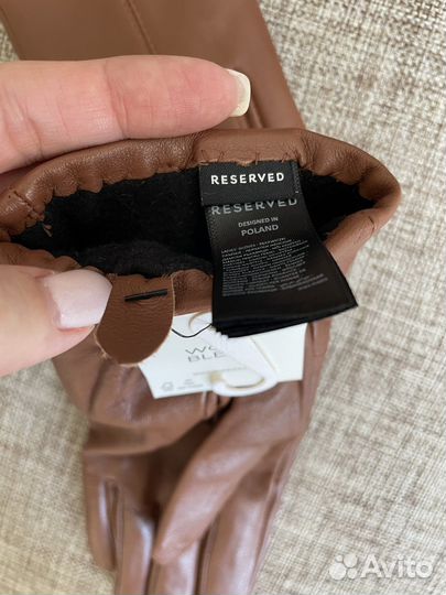 Перчатки кожаные reserved размер S