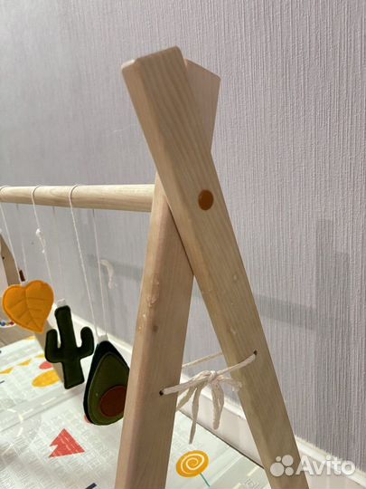 Детский тренажер монтессори деревянный