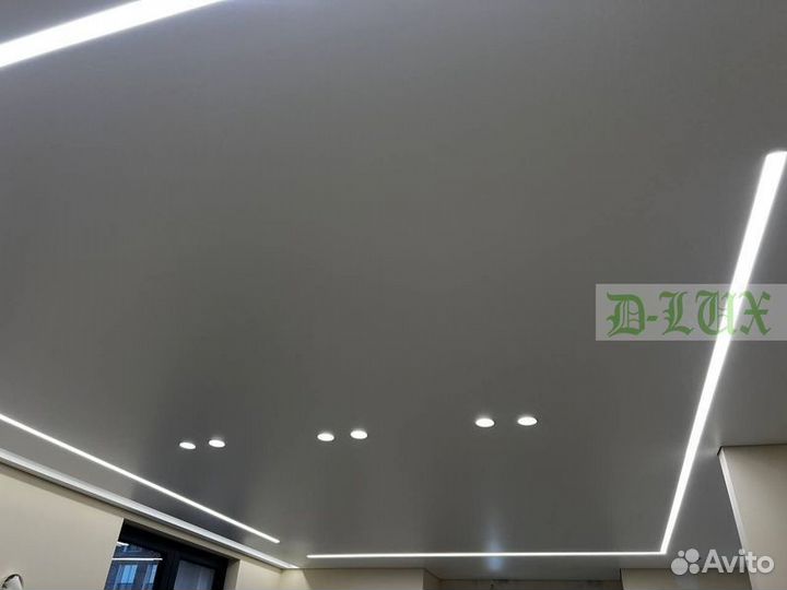 Установка натяжного потолка