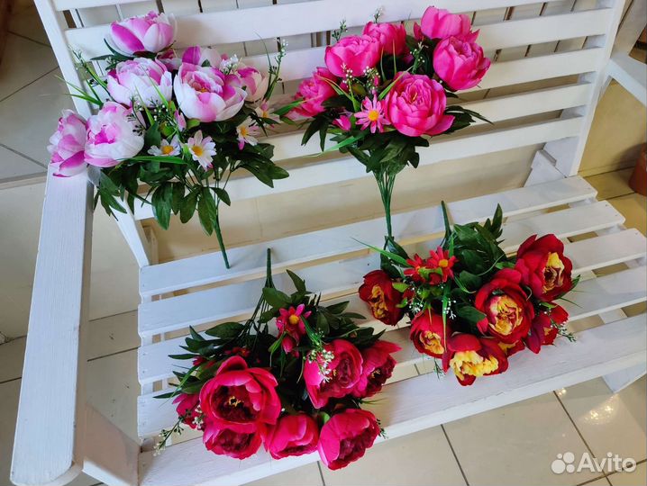 Искусственные цветы, кусты, деревья