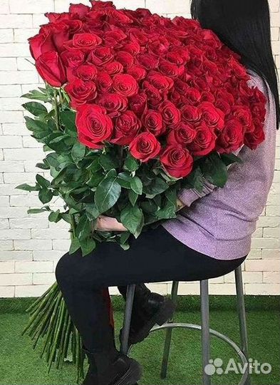 Высокие розы Доставка цветов