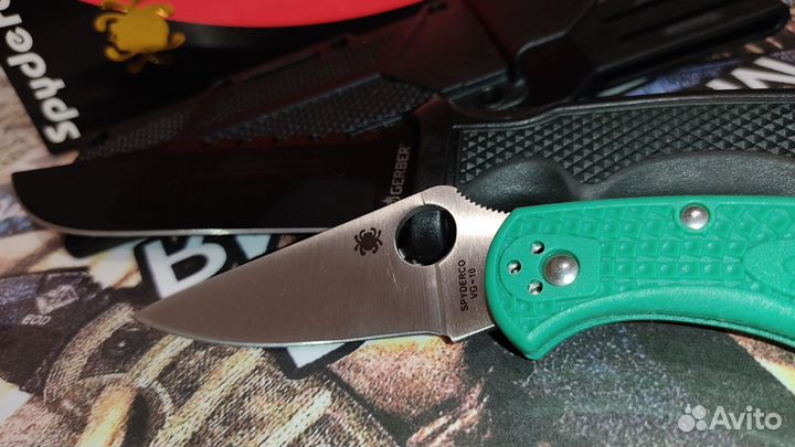Ножи :Gerber+Spyderco Delica+Зажигалка(prozippo)