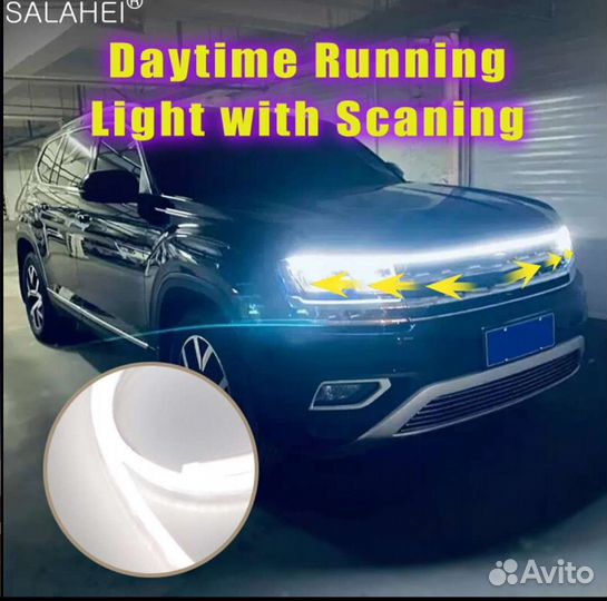 Светодиодная лента под капот