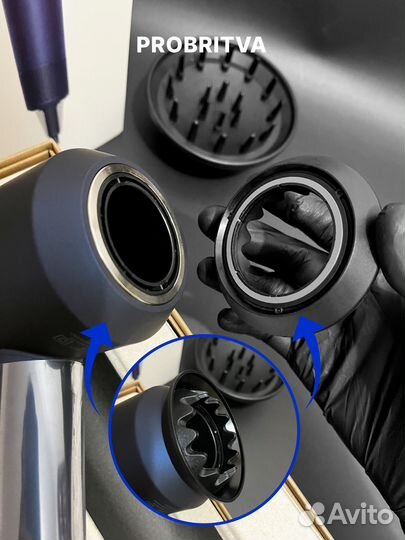 Фен dyson supersonic hd08 малайзия, дайсон синий