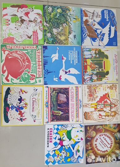 Пластинка на проигрыватель, сказки