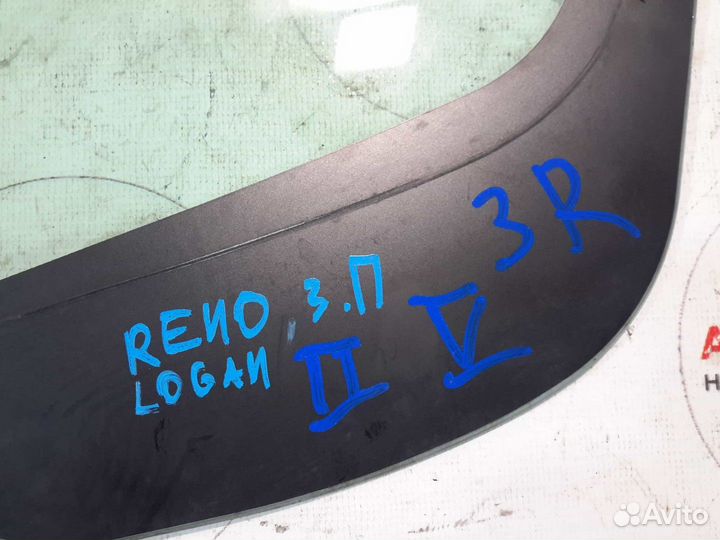 Форточка двери задняя правая Renault Logan 2