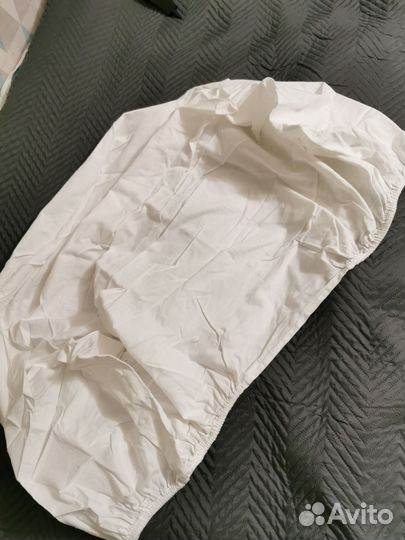 Простынь натяжная и наматрасник 70*100