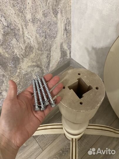 Стол деревянный круглый раздвижной