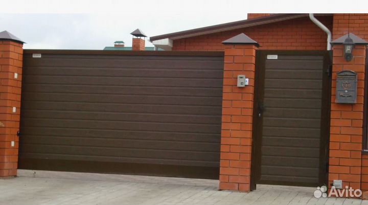 Ворота откатные с автоматик цикл 25 тыс. безопасн
