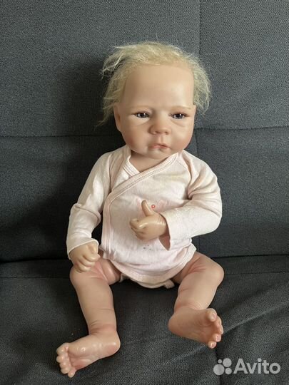 Кукла реборн полностью силиконовая девочка