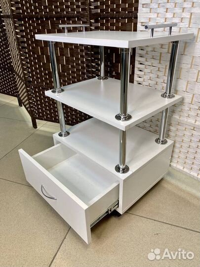 Тележка на колесах с ящиком лдсп