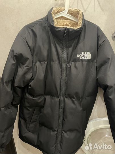 Куртка двухсторонняя the north face барашек