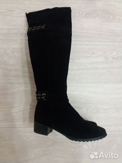 Сапоги женские зимние натуральная замша 38 размер