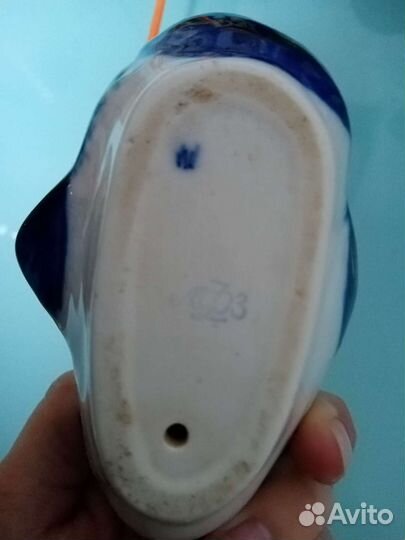 Пепельница СССР, фарфоровая рыбка